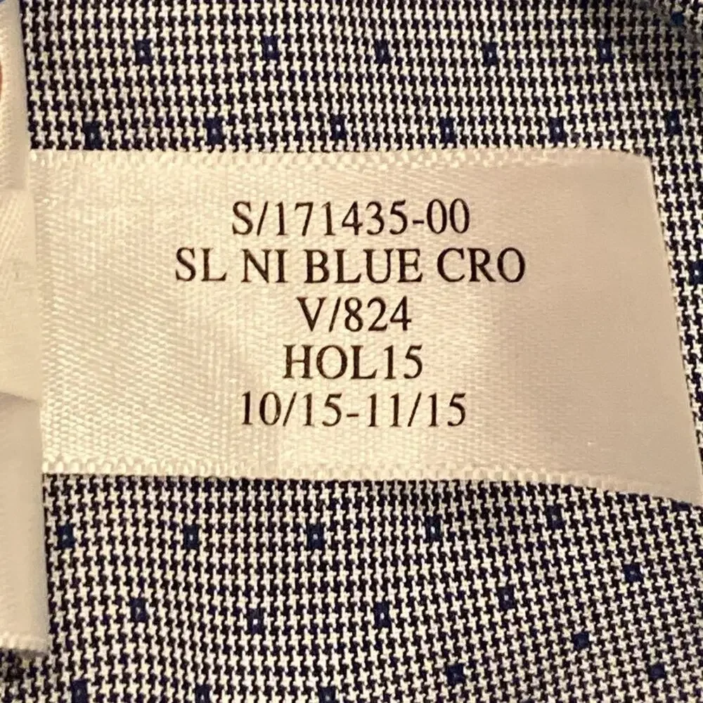 Banana Republic Non-Iron Slim Fit Button Down Long Sleeve Dress Shirt Size M